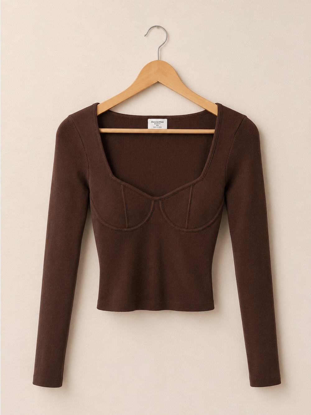 Abercrombie Corset Sweater Top Brown Size XS